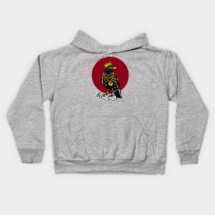 King of Crows on Red Kids Hoodie